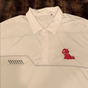 Ole Miss White Ping Golf Shirt XL